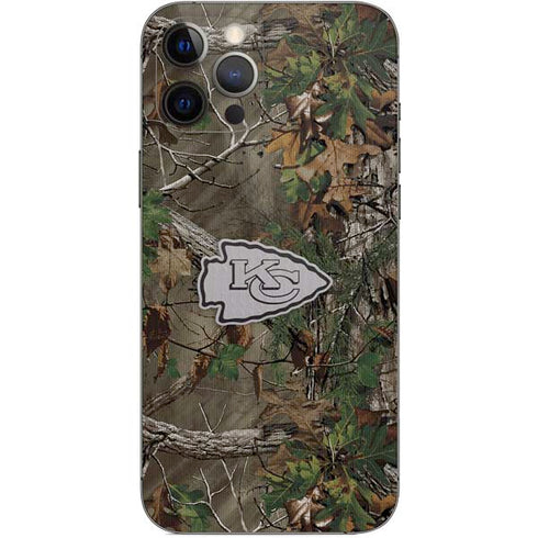 NFL Kansas City Chiefs Realtree Xtra Green Camo iPhone 12 Pro Max Skin