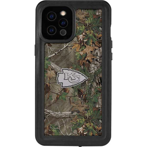 NFL Kansas City Chiefs Realtree Xtra Green Camo iPhone 12 Pro Max Waterproof Case