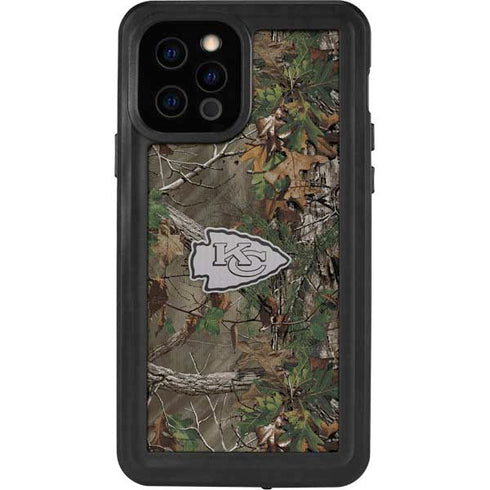 NFL Kansas City Chiefs Realtree Xtra Green Camo iPhone 12 Pro Waterproof Case