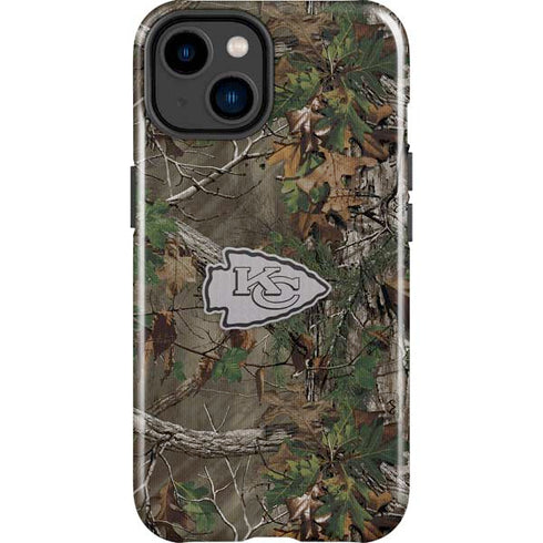 NFL Kansas City Chiefs Realtree Xtra Green Camo iPhone 14 Plus Impact Case