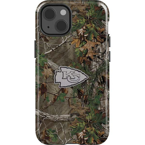 NFL Kansas City Chiefs Realtree Xtra Green Camo iPhone 14 Impact Case