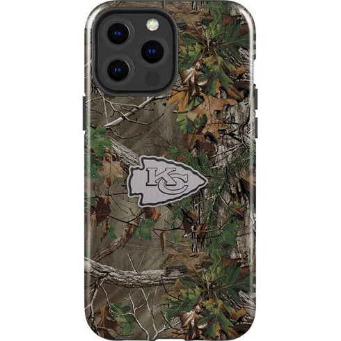 NFL Kansas City Chiefs Realtree Xtra Green Camo iPhone 15 Pro Max Impact Case