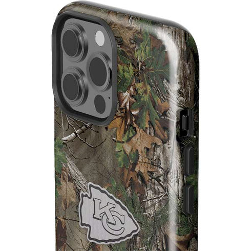 NFL Kansas City Chiefs Realtree Xtra Green Camo iPhone 15 Pro Max Impact Case