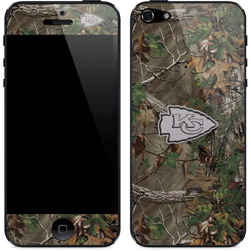 NFL Kansas City Chiefs Realtree Xtra Green Camo iPhone 5/5s/5SE Skin