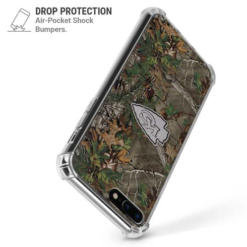 NFL Kansas City Chiefs Realtree Xtra Green Camo iPhone 7/8 Plus Clear Case
