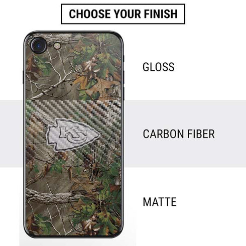 NFL Kansas City Chiefs Realtree Xtra Green Camo iPhone SE (2nd & 3rd Gen) Skin
