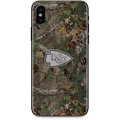 NFL Kansas City Chiefs Realtree Xtra Green Camo iPhone X Skin