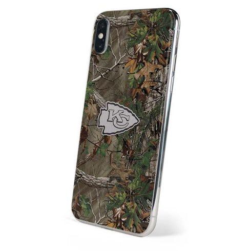 NFL Kansas City Chiefs Realtree Xtra Green Camo iPhone X Skin