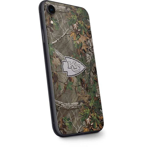 NFL Kansas City Chiefs Realtree Xtra Green Camo iPhone XR Skin