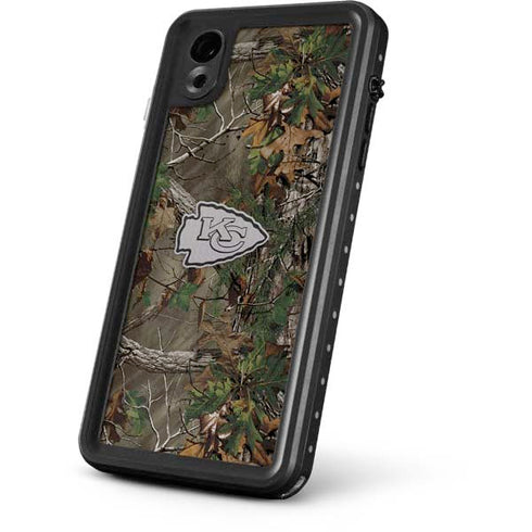 NFL Kansas City Chiefs Realtree Xtra Green Camo iPhone XR Waterproof Case