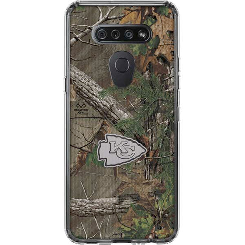 NFL Kansas City Chiefs Realtree Xtra Green Camo LG K51/Q51 Clear Case
