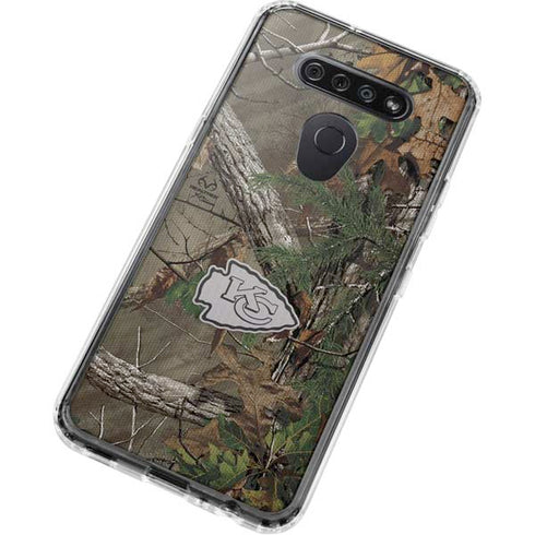 NFL Kansas City Chiefs Realtree Xtra Green Camo LG K51/Q51 Clear Case