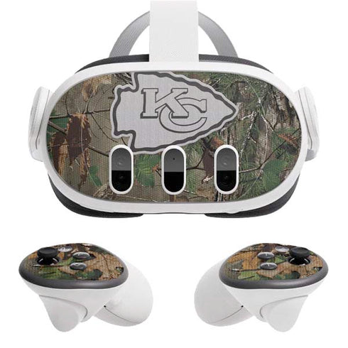 NFL Kansas City Chiefs Realtree Xtra Green Camo Meta Quest 3 Skin