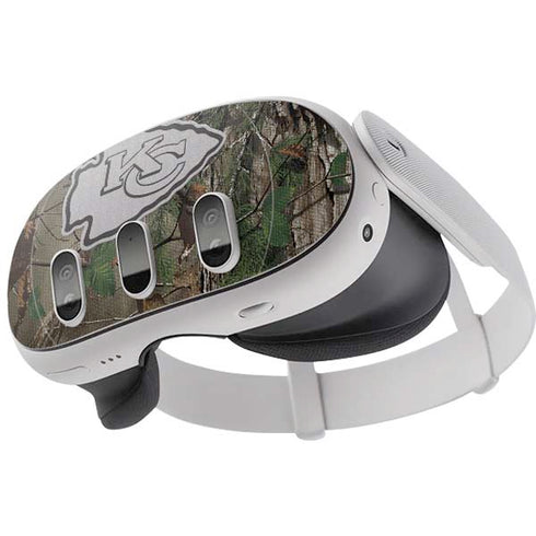 NFL Kansas City Chiefs Realtree Xtra Green Camo Meta Quest 3 Skin