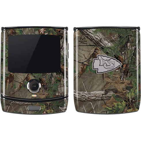 NFL Kansas City Chiefs Realtree Xtra Green Camo Motorola RAZR Skin