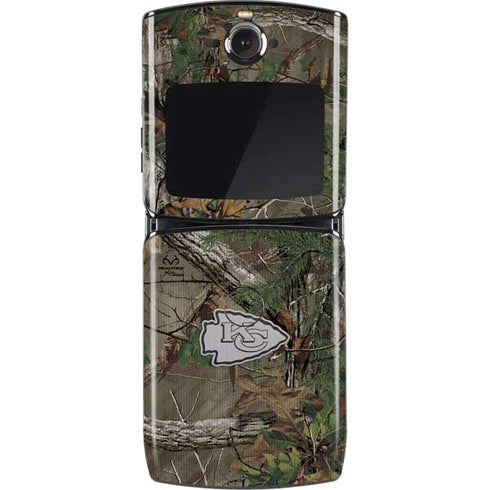 NFL Kansas City Chiefs Realtree Xtra Green Camo Motorola RAZR Skin