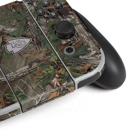NFL Kansas City Chiefs Realtree Xtra Green Camo Nintendo Switch OLED (2021) Skin