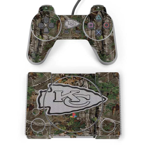 NFL Kansas City Chiefs Realtree Xtra Green Camo PlayStation Classic Bundle Skin