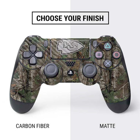 NFL Kansas City Chiefs Realtree Xtra Green Camo PS4 Controller Skin