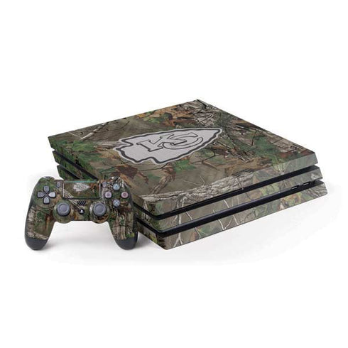 NFL Kansas City Chiefs Realtree Xtra Green Camo PS4 Pro Bundle Skin