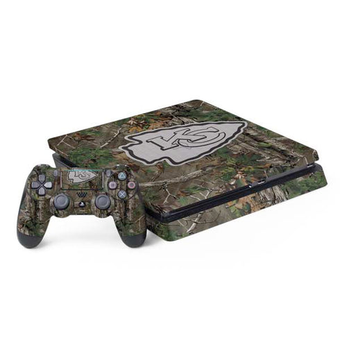 NFL Kansas City Chiefs Realtree Xtra Green Camo PS4 Slim Bundle Skin