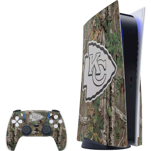 NFL Kansas City Chiefs Realtree Xtra Green Camo PS5 Bundle Skin