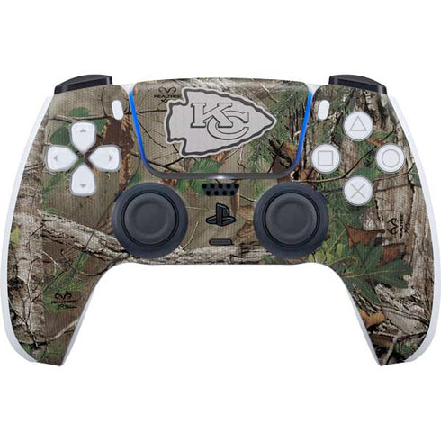 NFL Kansas City Chiefs Realtree Xtra Green Camo PS5 Controller Skin