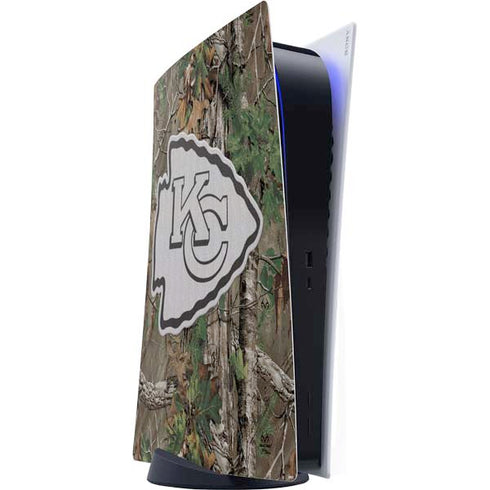 NFL Kansas City Chiefs Realtree Xtra Green Camo PS5 Digital Edition Console Skin