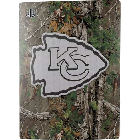 NFL Kansas City Chiefs Realtree Xtra Green Camo PS5 Digital Edition Console Skin
