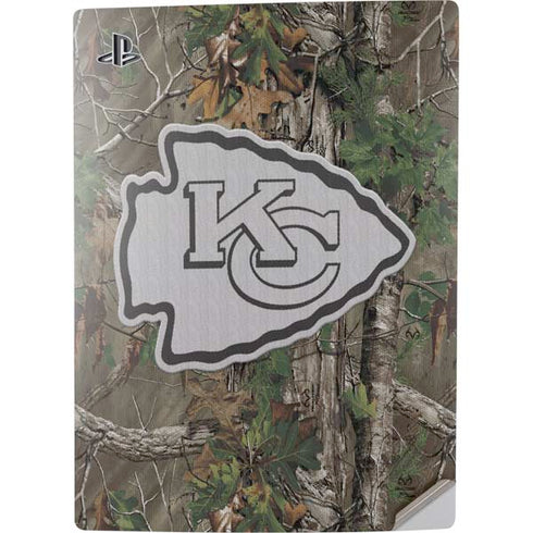 NFL Kansas City Chiefs Realtree Xtra Green Camo PS5 Digital Edition Console Skin