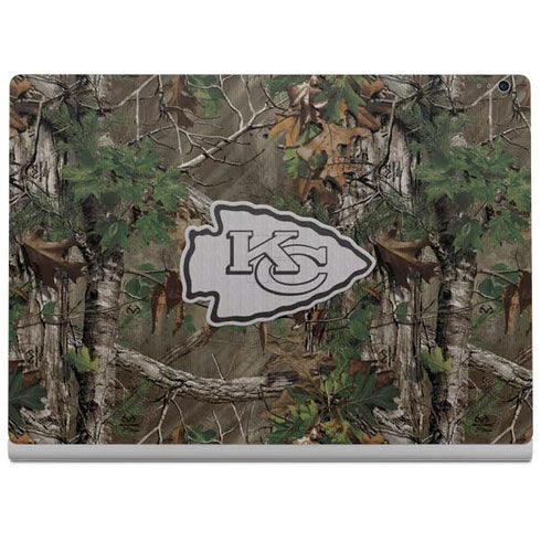 NFL Kansas City Chiefs Realtree Xtra Green Camo Surface Book 2 15in Skin