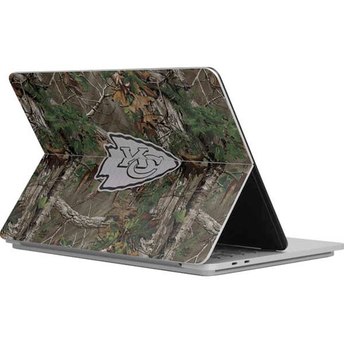 NFL Kansas City Chiefs Realtree Xtra Green Camo Surface Laptop Studio Skin