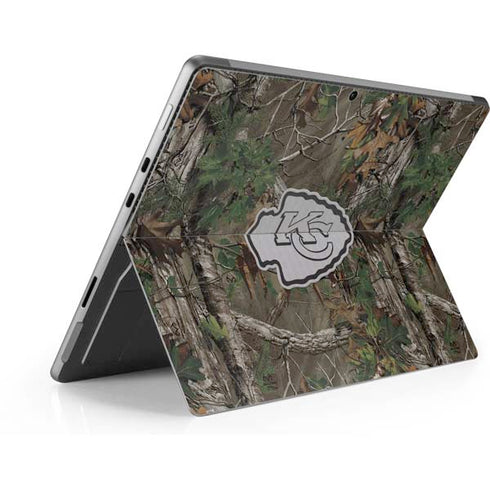 NFL Kansas City Chiefs Realtree Xtra Green Camo Surface Pro 8 Skin