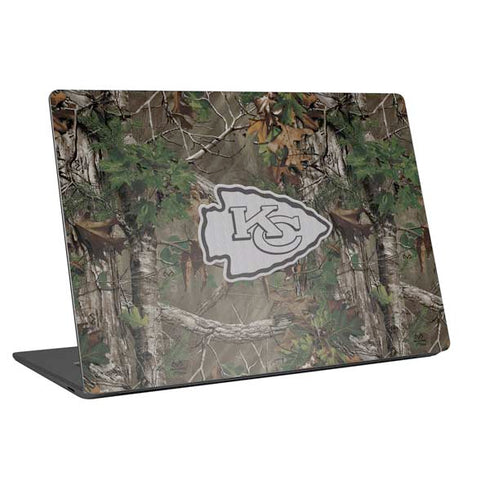 NFL Kansas City Chiefs Realtree Xtra Green Camo Universal Laptop 16.6in (13.4 x 9.7in) Skin