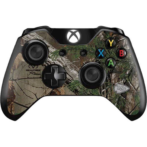 NFL Kansas City Chiefs Realtree Xtra Green Camo Xbox One Controller Skin