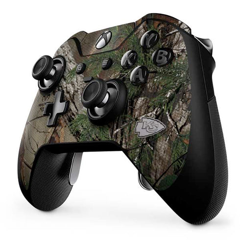 NFL Kansas City Chiefs Realtree Xtra Green Camo Xbox One Elite Controller Skin