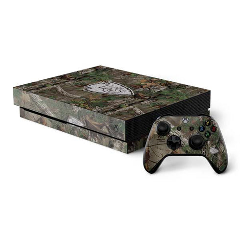 NFL Kansas City Chiefs Realtree Xtra Green Camo Xbox One X Bundle Skin