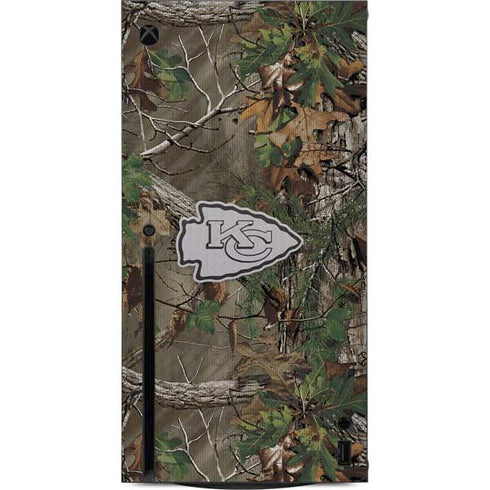 NFL Kansas City Chiefs Realtree Xtra Green Camo Xbox Series X Console Skin