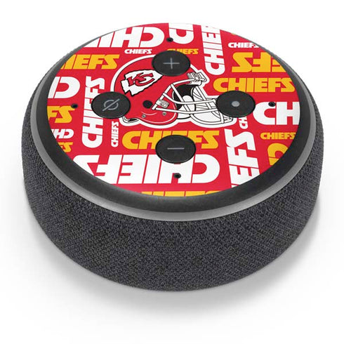 NFL Kansas City Chiefs Red Blast Amazon Echo Dot Skin