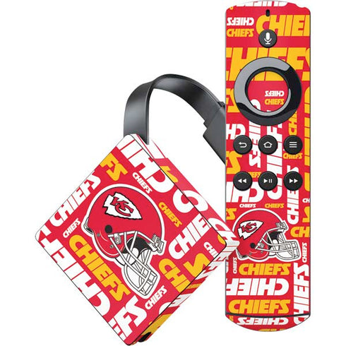 NFL Kansas City Chiefs Red Blast Amazon Fire TV Skin