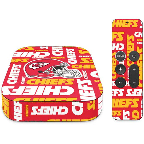 NFL Kansas City Chiefs Red Blast Apple TV Skin