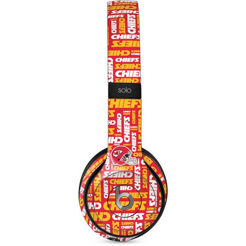 NFL Kansas City Chiefs Red Blast Beats Solo 2 Wired Skin