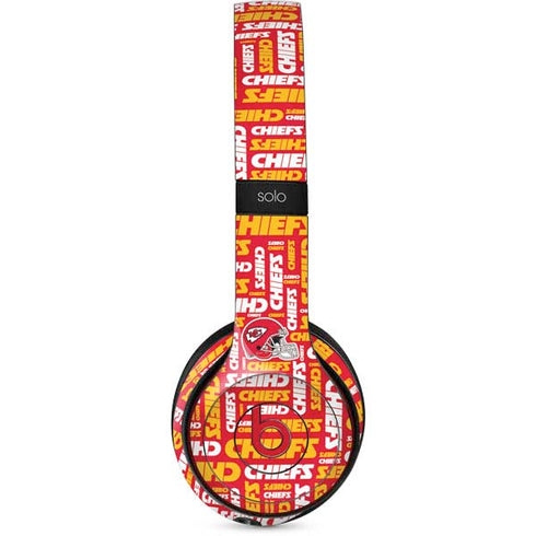 NFL Kansas City Chiefs Red Blast Beats Solo 2 Wireless Skin