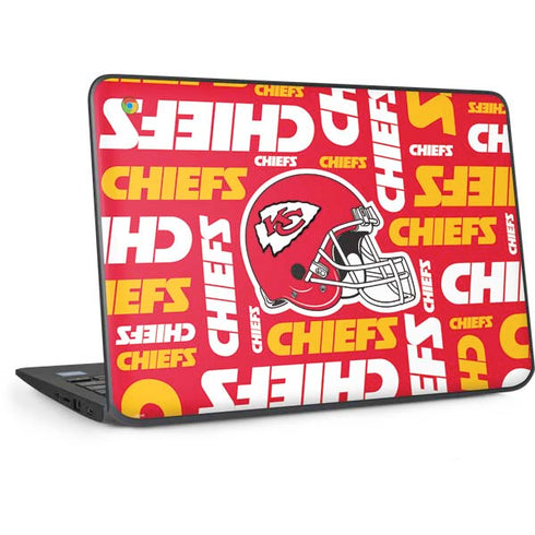NFL Kansas City Chiefs Red Blast HP Chromebook Skin