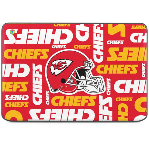 NFL Kansas City Chiefs Red Blast HP Chromebook Skin