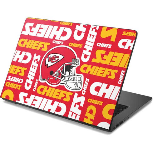 NFL Kansas City Chiefs Red Blast Dell Chromebook Skin