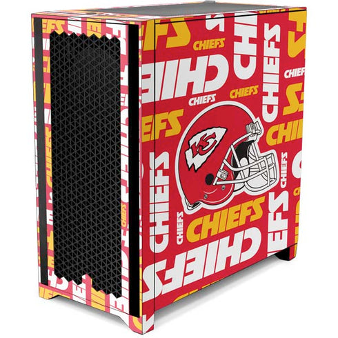 NFL Kansas City Chiefs Red Blast Corsair 4000D Tempered Glass Mid-Tower ATX Case Skin