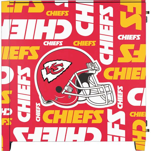 NFL Kansas City Chiefs Red Blast Corsair 4000D Tempered Glass Mid-Tower ATX Case Skin