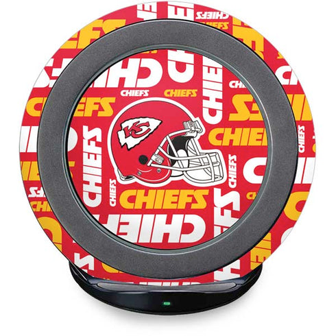 NFL Kansas City Chiefs Red Blast Fast Charge Wireless Charging Stand Skin