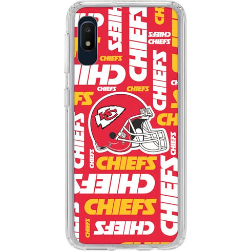 NFL Kansas City Chiefs Red Blast Galaxy A10e Clear Case